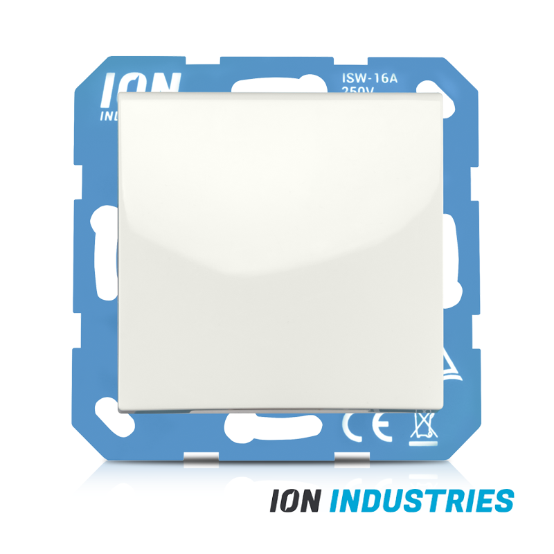 10.302.314 ION INDUSTRIES | WANDCONTACTDOOS | RA | MET KLAPDEKSEL | EN AANRAAKBEVEILIGING | E1 | ALPIN WIT - Afbeelding 1