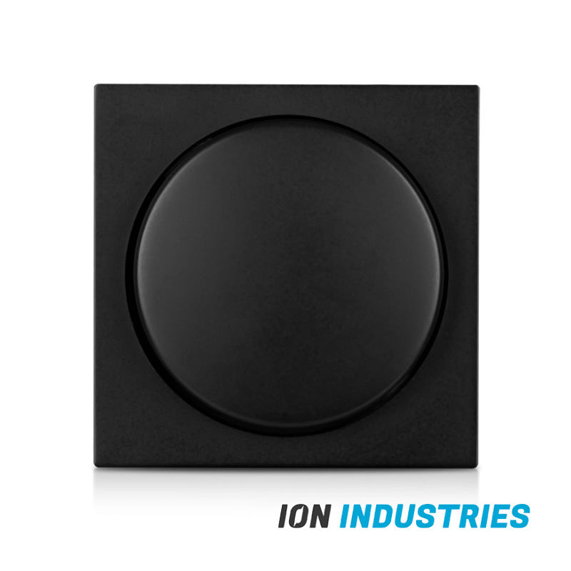 20.300.216_1-2 ION INDUSTRIES | CENTRAALPLAAT | DIMMERKNOP | ENKELVOUDIG | V1/J1 | MATZWART - Afbeelding 1