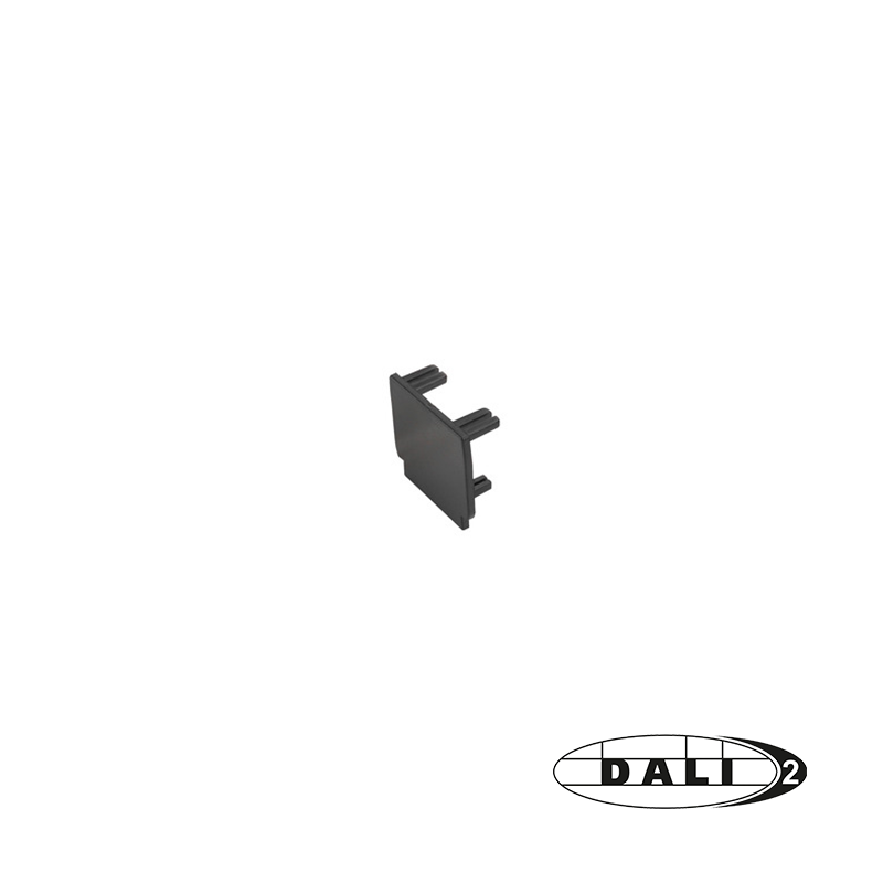 808693 DALI 3-FASE RAIL | EINDKAP | ZWART - Afbeelding 1