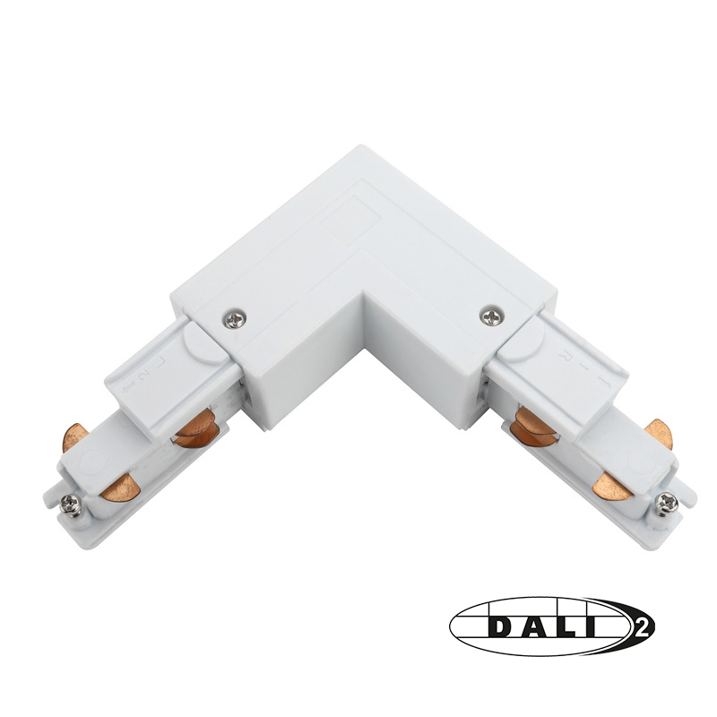808747 DALI 3-FASE RAIL | L-VORM CONNECTOR | INSIDE | WIT - Afbeelding 1