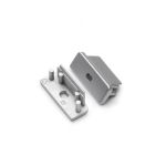 END CAP MET KABELOPENING | SURFACE | 14MM | ZILVER | 2 STUKS