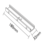 OPHANGSYSTEEM | 18CM | WIT - Afbeelding 2